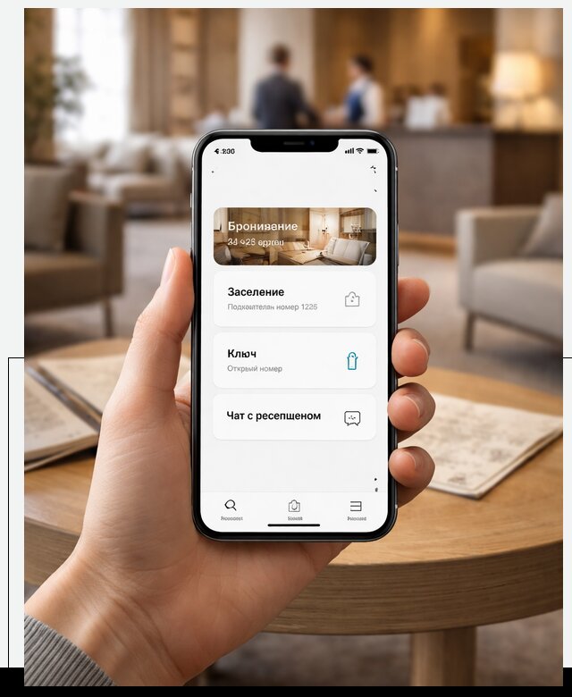 Мобильное приложение для гостей отеля в Твери, управление сервисом